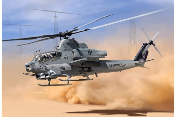 Academy USMC AH-1 Shark Mouth 1:35 scale kit