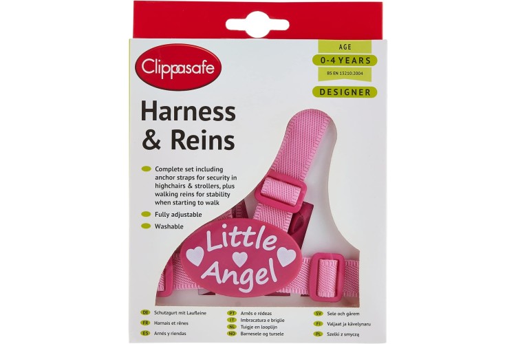 Clippasafe harness & reins little angel design