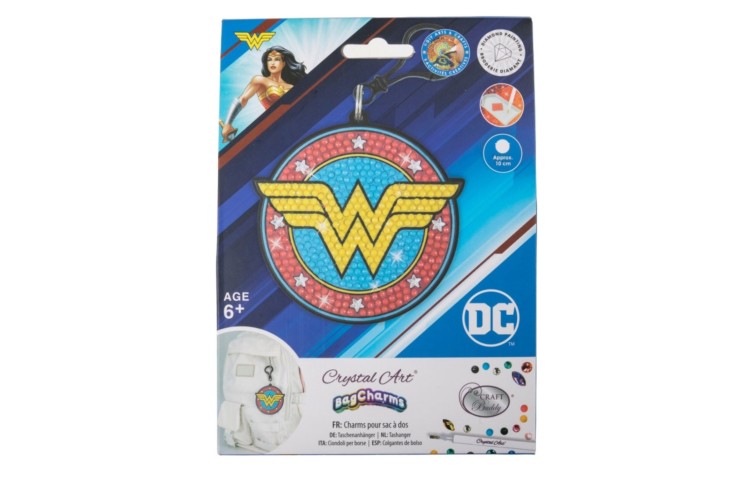 Crystal Art Bag Charms Wonder Woman 