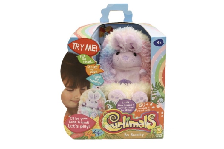 Curlimals BO Bunny Interactive Rabbit toy