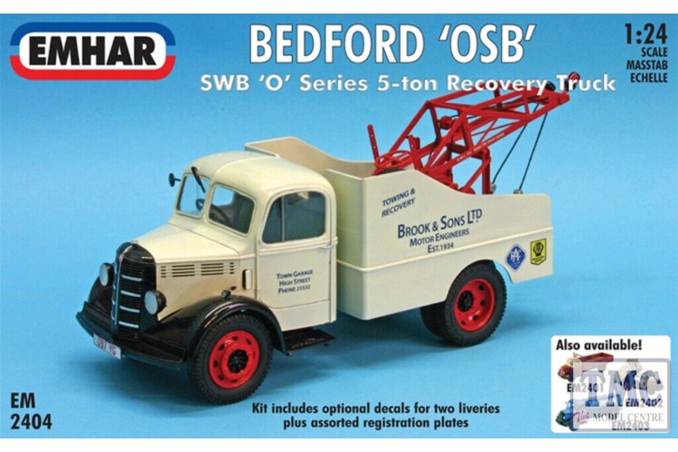 Emhar Bedford OSB Recovery Truck 1:24 scale model kit