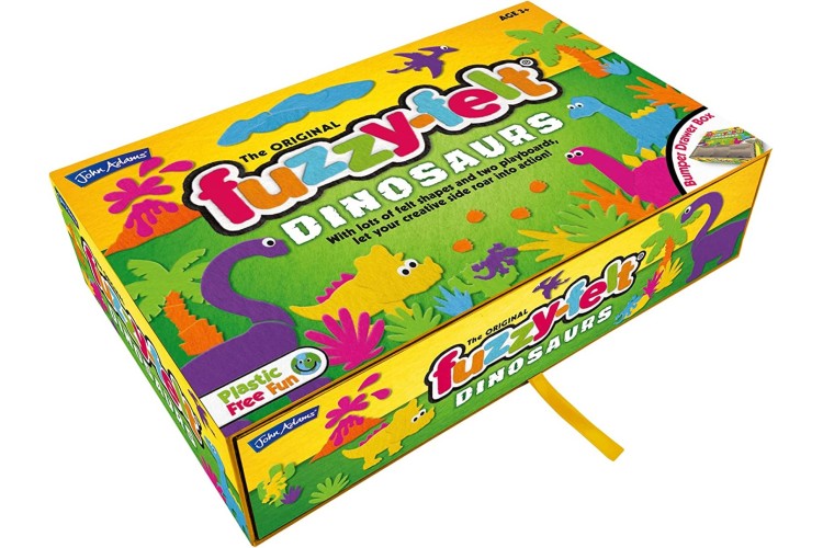 John Adams FUZZY FELT DINOSAUR Bumper box 