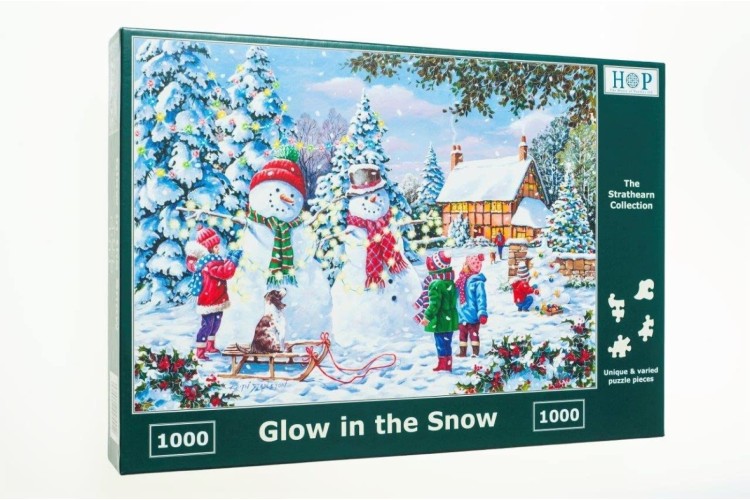 House of Puzzles Glow in the Snow 1000 pieces jigsaw puzzle
