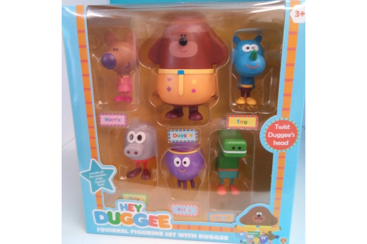 Hey Duggee 6 figure Squirrel Figurine set