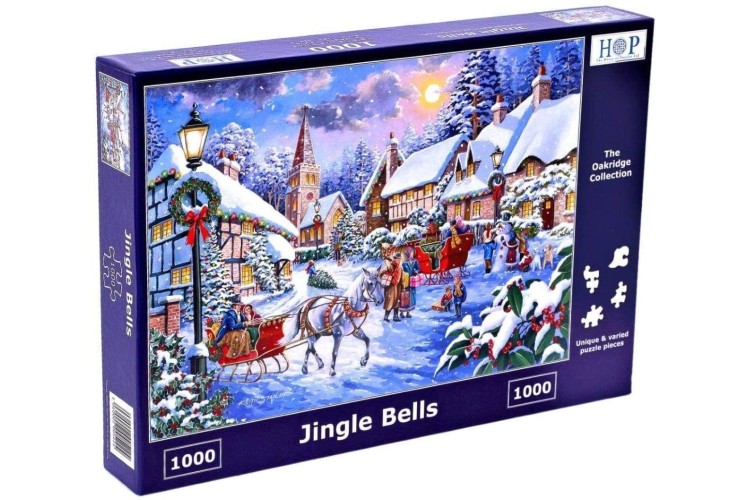 House of Puzzles Jingle Bells 1000 Piece Jigsaw Puzzle 
