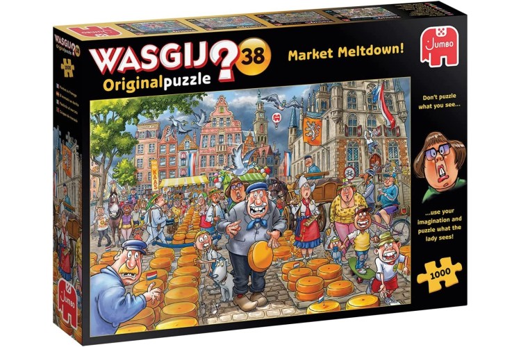 Jumbo Wasgij Original 38 Market Meltdown 1000pcs Jigsaw Puzzle 