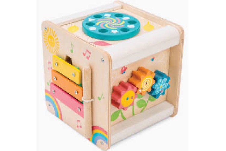 Le Toy Van petilou wooden mutual sensory activity cube 