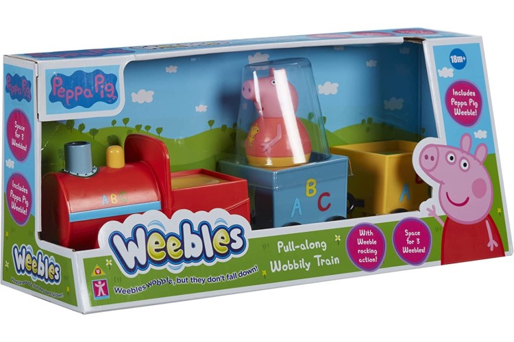 PEPPA PIG WEEBLES PULL-ALONG Wobbly train 