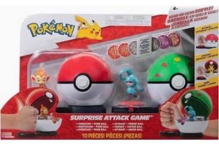 Pokemon surprise attack game chimchar v wynaut pack 