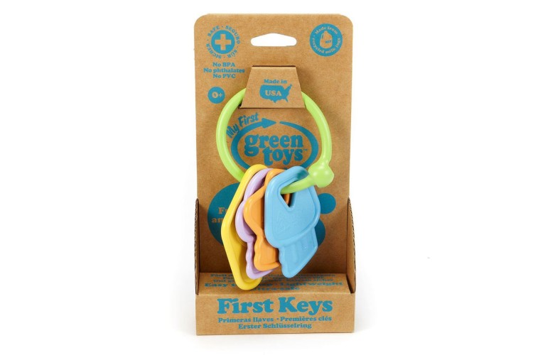 Bigjigs My First Green toys Rattle Keys 