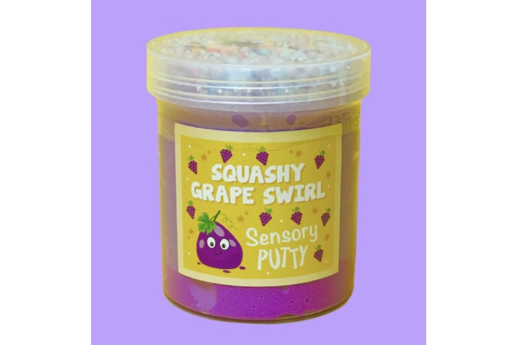 Slime Party Squashy Grape Swirl Sensory Putty