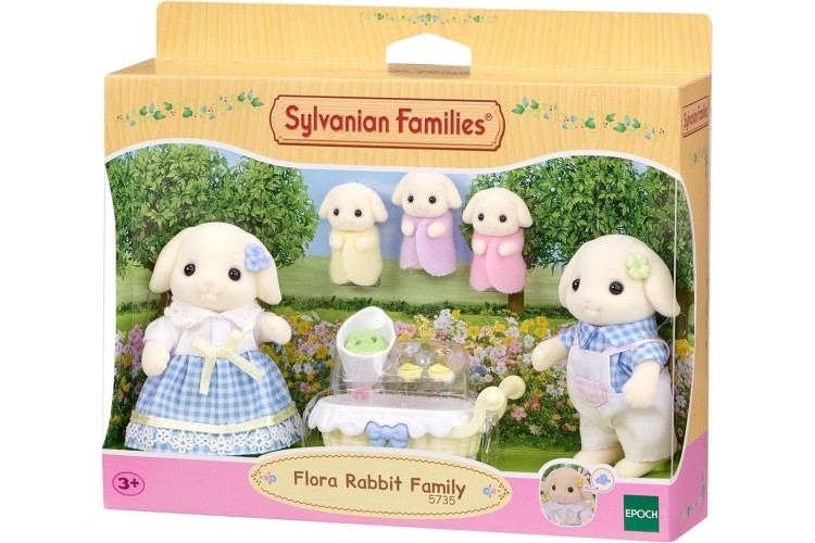 Sylvanian Families Flora Rabbit Family 