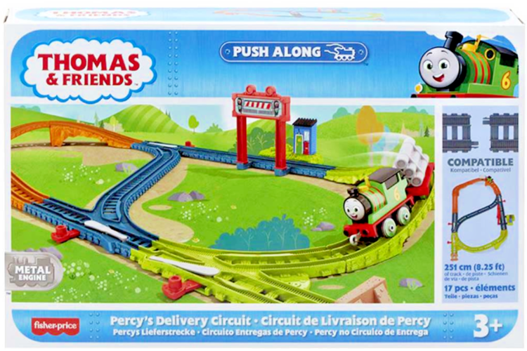 Thomas & Friends Percy’s Delivery Circuit Push Along Train set