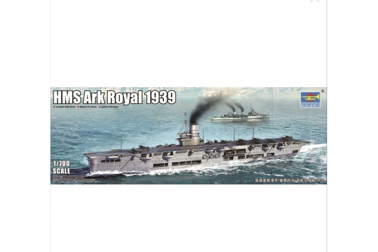 Trumpeter HMS ark Royal 1939 1:700 scale model kit 