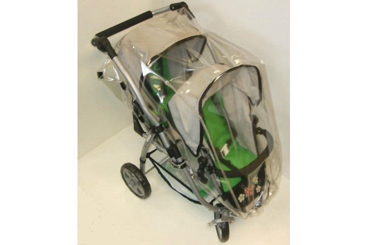 Vario Twin Tandem Dolls Pram Rain cover 