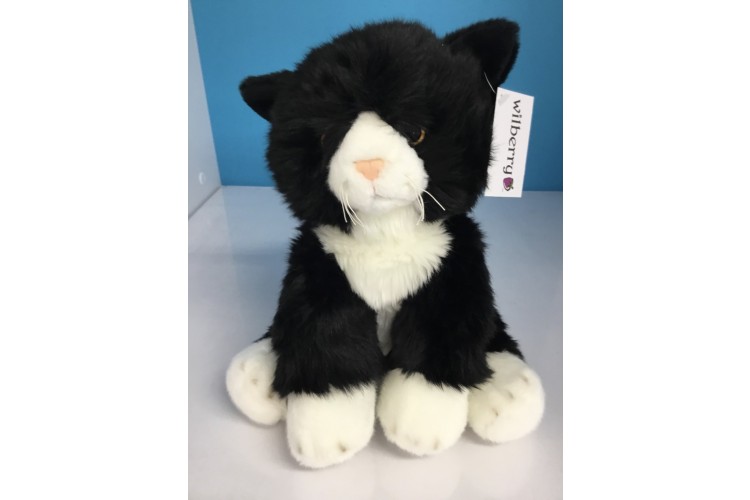 Puppet Company Wilberry Black & White Cat Plush