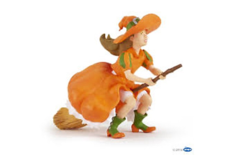 Papo Witch On Broom Figurine 